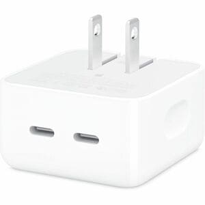 Adaptador de corriente Apple MW2H3AM/A 35 W, doble USB-C, compacto