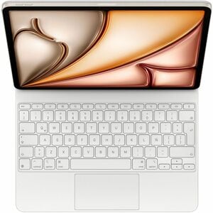 Estuche con teclado Apple Magic Keyboard MDFW4LA/A iPad Air 13 pulgadas blanco