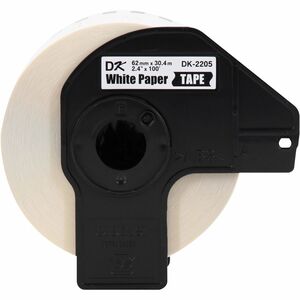 Rollo de etiquetas Brother DK2205 térmico 60,96 mm x 30,48 m