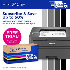 Impresora láser Brother HL-L2405W monocromo, 30 ppm, Wi-Fi, dúplex