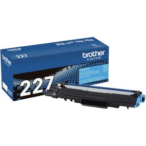 Tóner Brother TN-227C cian, alto rendimiento, láser original