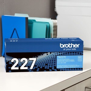 Tóner Brother TN-227C cian, alto rendimiento, láser original