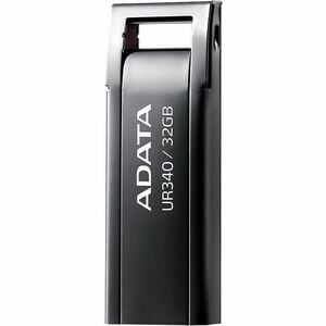 Memoria USB Adata Technology UR340 AROY-UR340-32GBK 32 GB, USB 3.2, metal negro