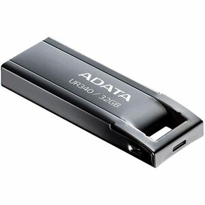 Memoria USB Adata Technology UR340 AROY-UR340-32GBK 32 GB, USB 3.2, metal negro