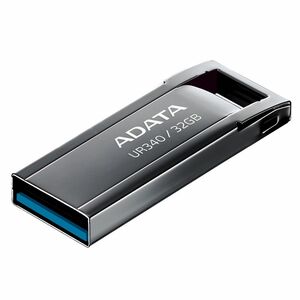 Memoria USB Adata Technology UR340 AROY-UR340-32GBK 32 GB, USB 3.2, metal negro