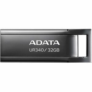 Memoria USB Adata Technology UR340 AROY-UR340-32GBK 32 GB, USB 3.2, metal negro