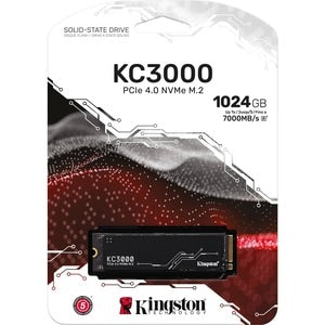 Unidad SSD Kingston SKC3000S/1024G KC3000 1TB, M.2 2280, PCIe 4.0 NVMe