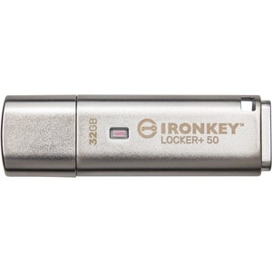 Memoria USB Kingston IKLP50/32GB IronKey Locker Plus 50 32GB, USB 3.2, AES 256 bits