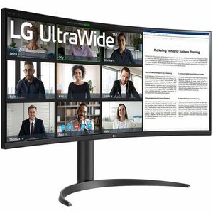 Monitor LG 34WR55QK-B 34 pulgadas UW-QHD, curvo y USB-C