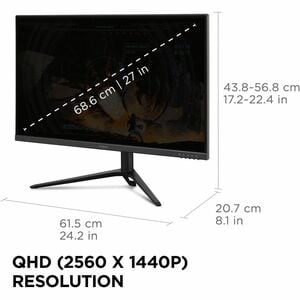 Monitor ViewSonic VX2728J-2K 27 pulgadas WQHD IPS 180Hz HDMI