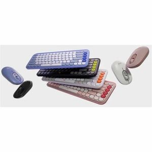 Combo teclado y mouse Logitech POP Icon 920-013053 Bluetooth, español y 4000 dpi