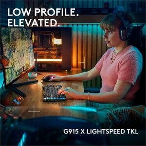 Teclado Logitech G915 X Lightspeed TKL táctil RGB USB-C Bluetooth