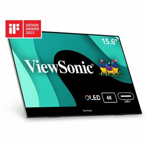 Monitor portátil ViewSonic VX1655-4K-OLED 15.6" 4K UHD, OLED, USB-C