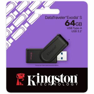 Memoria USB Kingston DTXS/64GB DataTraveler Exodia S, 64GB, USB 3.2 Gen 1