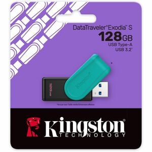 Memoria USB Kingston DataTraveler Exodia S, 128GB, USB 3.2 Gen 1