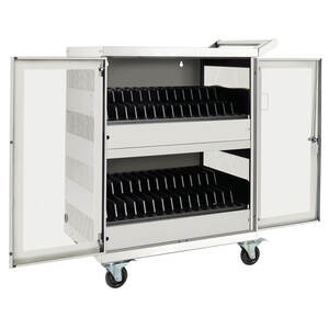 Carro de carga Tripp Lite CSC32ACW para 32 dispositivos, acero, 4 ruedas