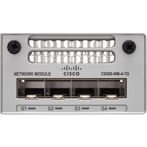 Módulo de red Cisco C9300-NM-4G= 4 x 1GbE, 1000Base-T, inserción
