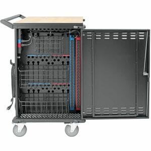 Carro de carga Eaton CSC48AC para 48 dispositivos 3 estantes acero negro