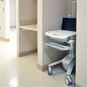 Carro médico Ergotron SV40-6100-0 StyleView 8,16 kg 4 ruedas 17,3 pulgadas