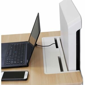 Mesa de pared Ergotron WorkFit Elevate 24-802-S893, altura ajustable