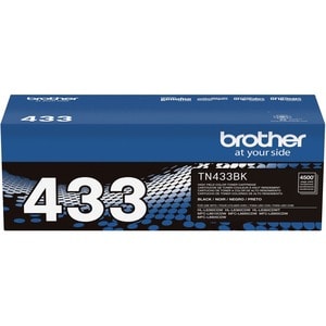 Cartucho de tóner Brother TN433BK alto rendimiento, negro, 4500 páginas