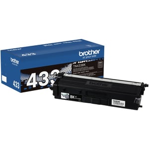 Cartucho de tóner Brother TN433BK alto rendimiento, negro, 4500 páginas