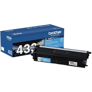 Tóner Brother TN433C azul ciánico, alto rendimiento, 4000 páginas