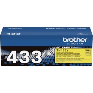 Tóner Brother TN433Y amarillo, alto rendimiento, 4000 páginas