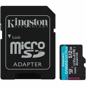 Tarjeta microSDXC Kingston Canvas Go! Plus 512GB UHS-I 200MB/s