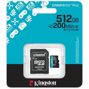 Tarjeta microSDXC Kingston Canvas Go! Plus 512GB UHS-I 200MB/s
