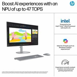 Computador todo en uno HP OmniStudio X 27-cs1275la Intel Core Ultra 7 256V, 16GB, 1TB SSD