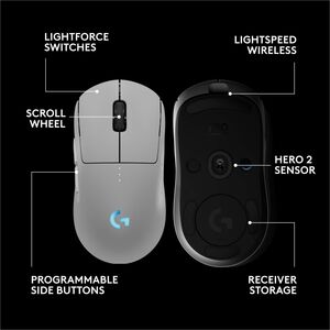 Mouse Logitech G PRO 2 910-007290 inalámbrico HERO 2 32000 dpi