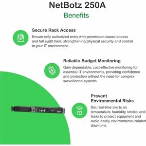 Monitor de rack Apc NBRK0250A NetBotz 250, control medioambiental NMC3