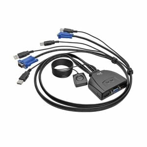 Conmutador KVM Eaton B032-VU2 2 computadores, USB y VGA, 2048 x 1536