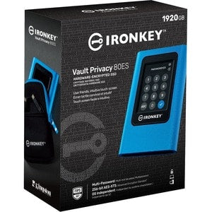 Unidad SSD portátil Kingston IKVP80ES/1920G 1.88TB, USB 3.2, AES 256-bit