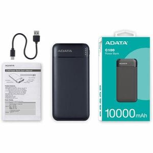 Cargador portátil Adata C100 PC100-14BK 10000 mAh 20W 4 USB