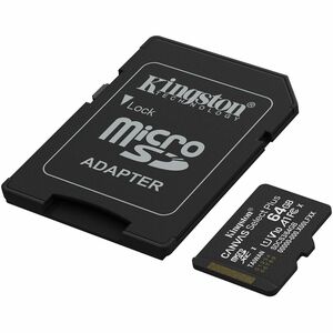 Memoria microSDXC Kingston SDCS3/64GB 64GB, Class 10/UHS-I, 100MB/s