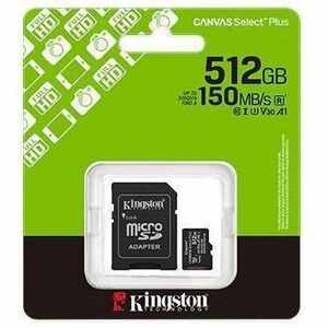 Tarjeta microSDXC Kingston Canvas Select Plus SDCS3/512GB 512 GB UHS-I 150 MB/s