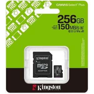 MicroSD Kingston Canvas Select Plus 256GB 150MB/s Class 10 UHS-I
