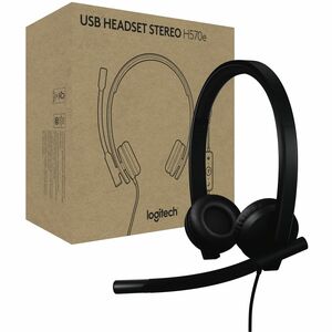 Audífonos Logitech H570e 981-001428 Teams, USB-A, cancelación de ruido