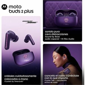 Audífonos Motorola Moto Buds 2 Plus PG38C08472 violeta Indigo Swarovski