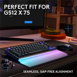 Soporte para la palma Logitech 943-001623 G512 X 75 para teclado