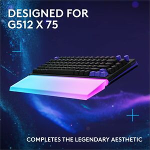 Soporte para la palma Logitech 943-001623 G512 X 75 para teclado