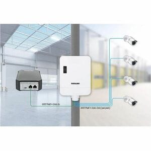 Switch Intellinet 509220 5 puertos Gigabit, PoE+ 85W, montaje pared
