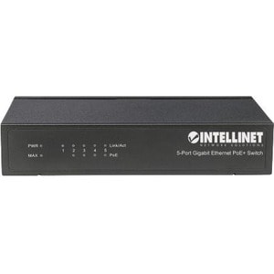 Switch Intellinet 561228 5 puertos Gigabit, PoE+, 70W, escritorio