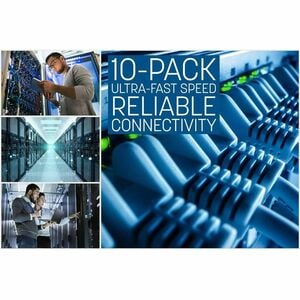 Cable de red Intellinet 742559 Cat6 3,05 m 10Gbit/s UTP azul x10