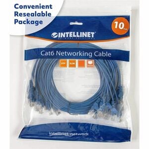 Cable de red Intellinet 742559 Cat6 3,05 m 10Gbit/s UTP azul x10