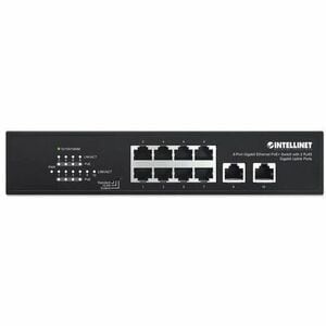 Switch Intellinet 561402 10 puertos Gigabit Ethernet PoE+ 120 W