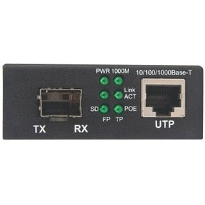Convertidor de medio Intellinet 508216 Gigabit Ethernet RJ-45 SFP PoE+