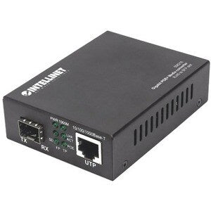Convertidor de medio Intellinet 508216 Gigabit Ethernet RJ-45 SFP PoE+